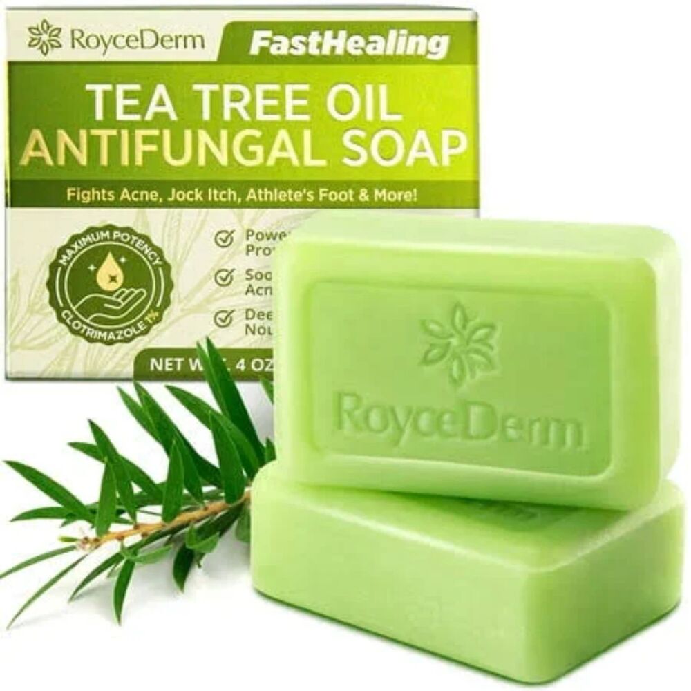 Roycederm Tea Tree Oil Antifungal Treatment Soap For Face & Body
